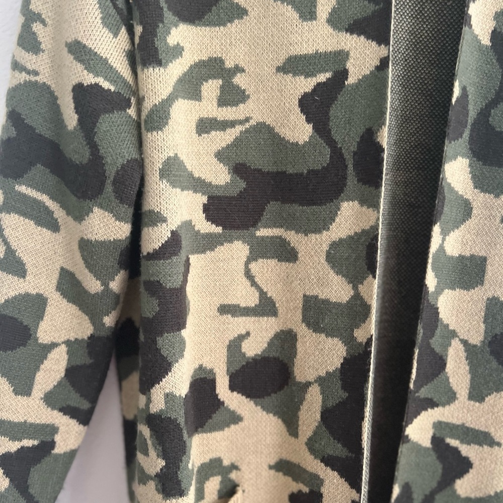 Attitudes by Renee Camouflage Open Cardigan - Picture 5 of 14